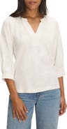 NZT by NIC+ZOE Lace Split Neck Top