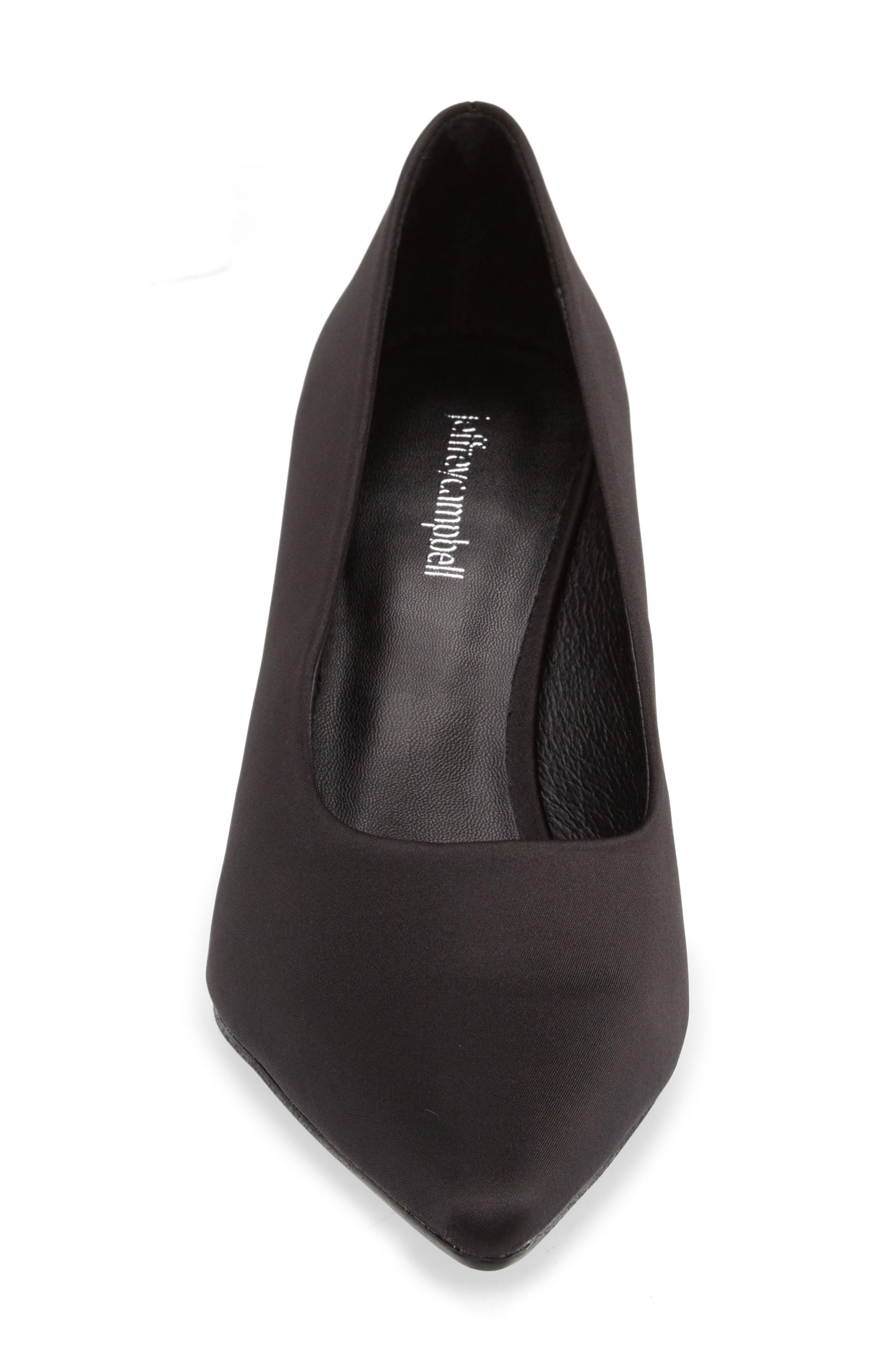Chosen Pointed Toe Pump, Alternate, color, BLACK MATTE SATIN