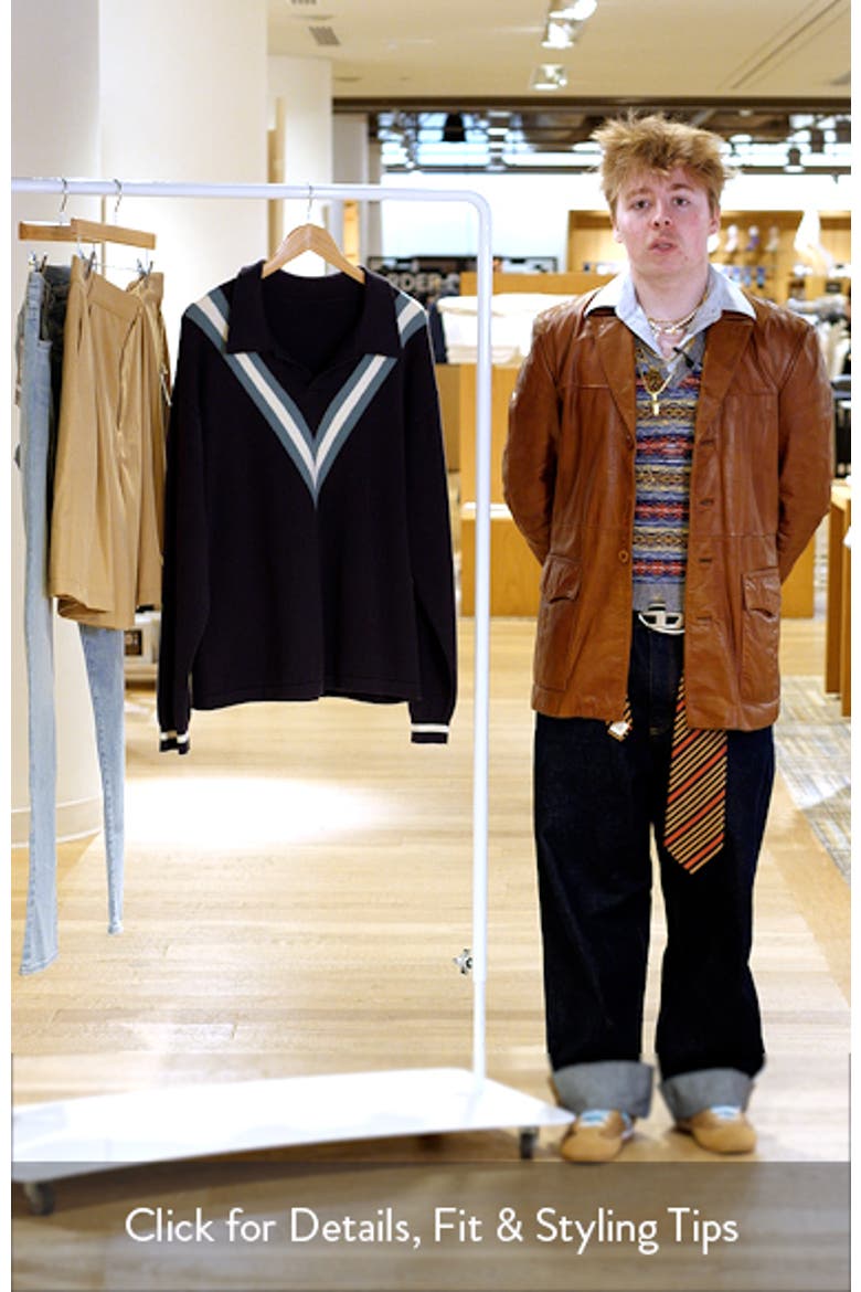 Stripe Polo Sweater video