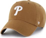 CARHARTT X 47 Men's Carhartt x '47 Brown Philadelphia Phillies Clean Up Adjustable Hat
