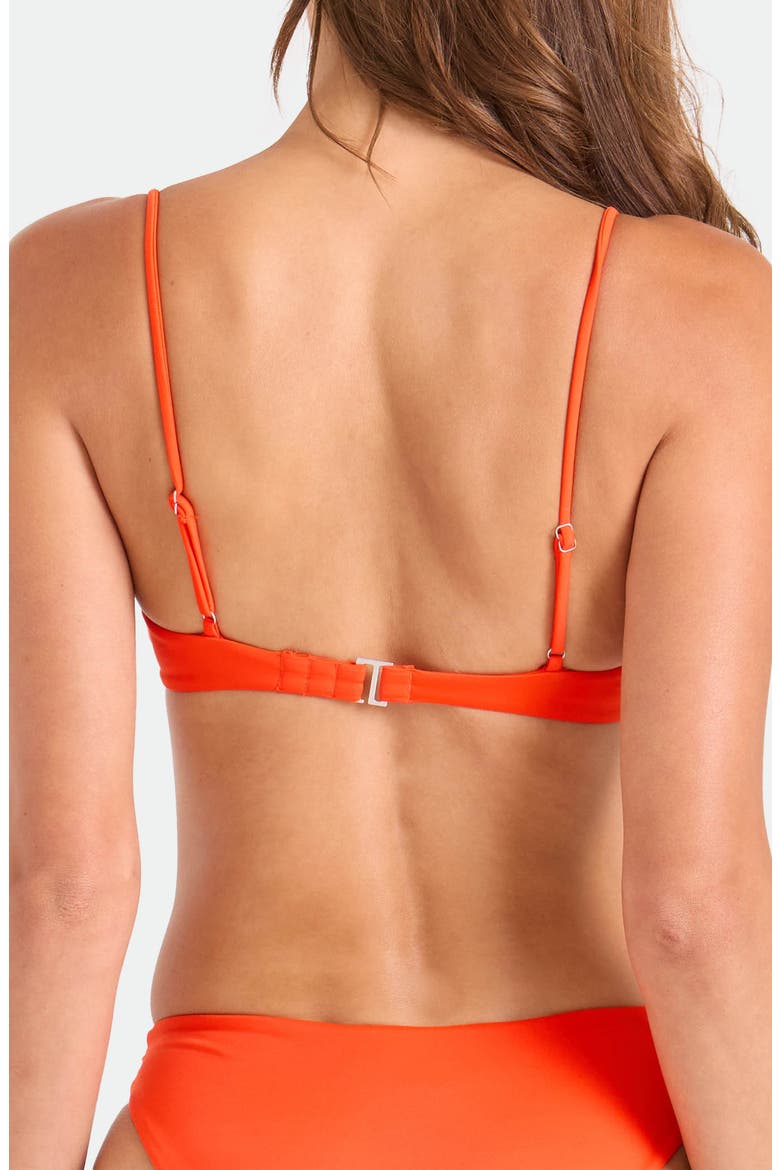 Simply Seamless Bralette Bikini Top, Alternate, color, PERSIMMON