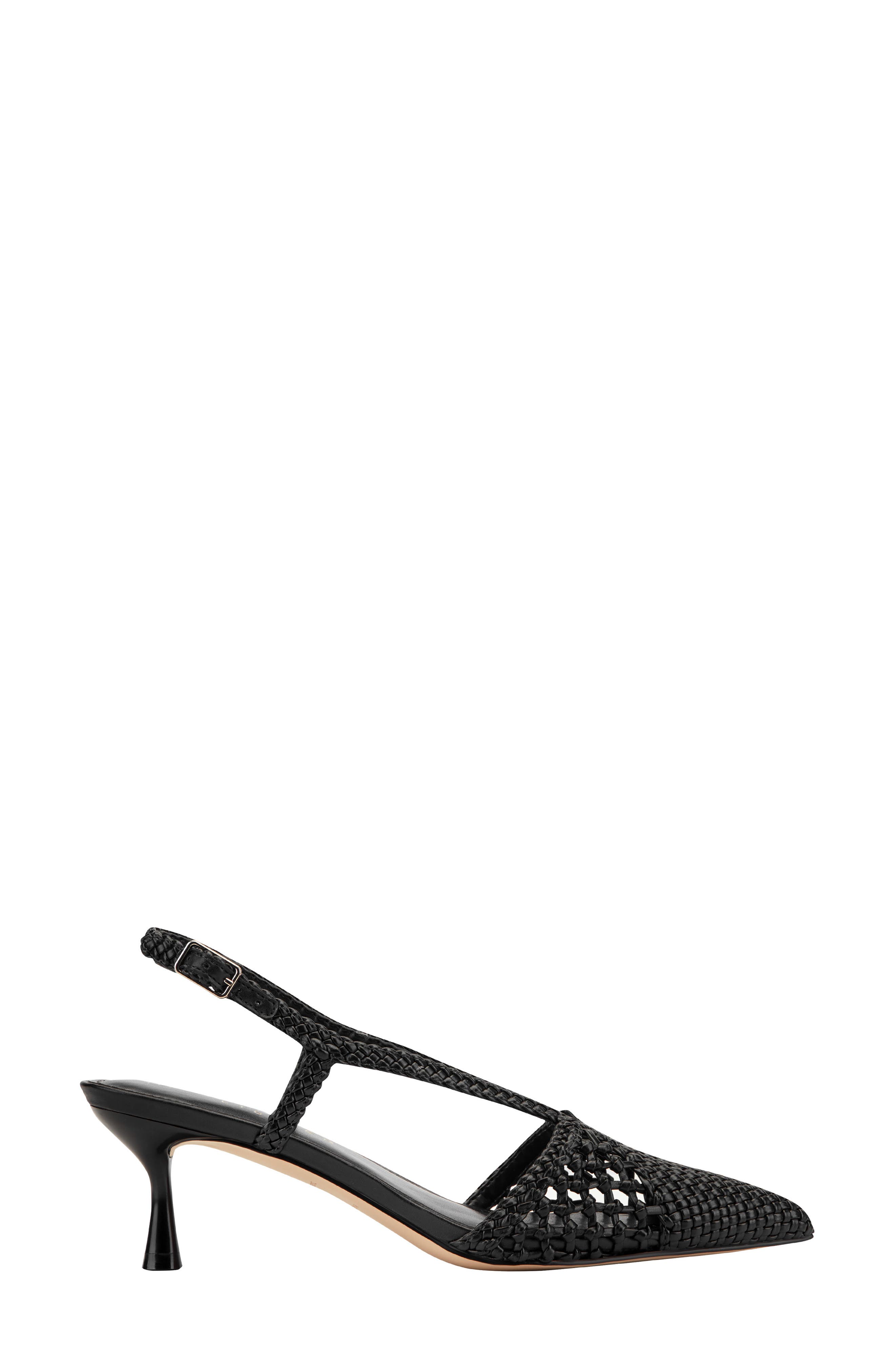 Marc Fisher Reagan Slingback Pump, Alternate, color, Black