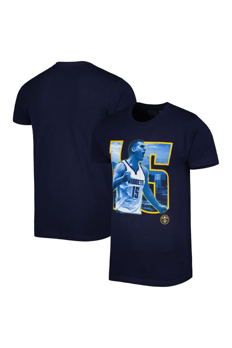 Unisex Stadium Essentials Nikola Jokic Navy Denver Nuggets Player Skyline T-Shirt, Alternate, color, Navy