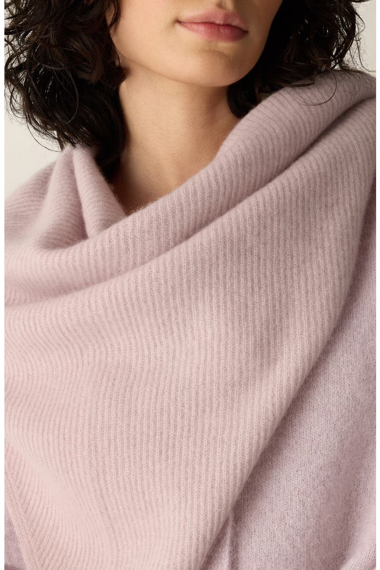 Cashmere Handkerchief Scarf, Alternate, color, OPAL