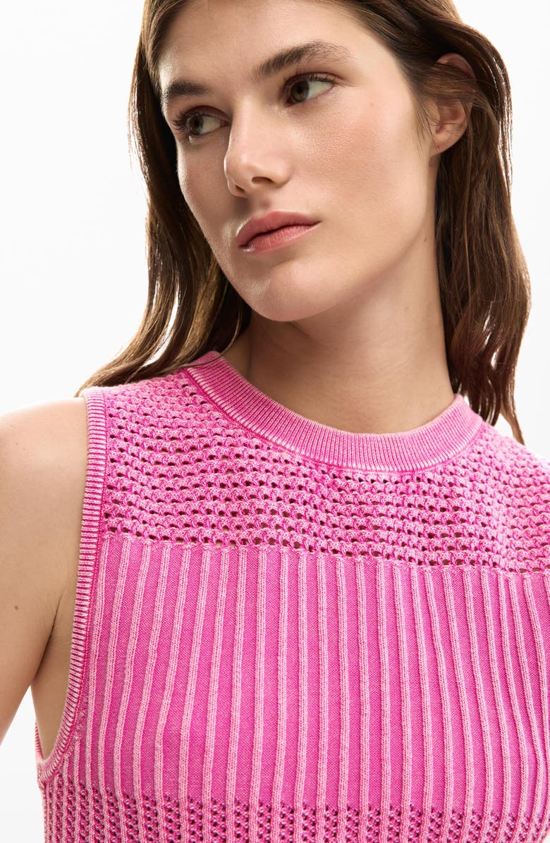 Desigual Sleeveless Sweater, Alternate, color, Pink