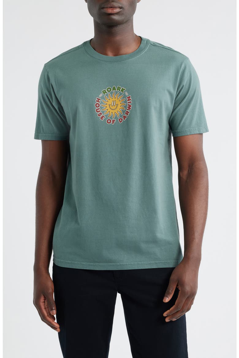 HOD Postcard Graphic T-Shirt, Main, color, FOREST