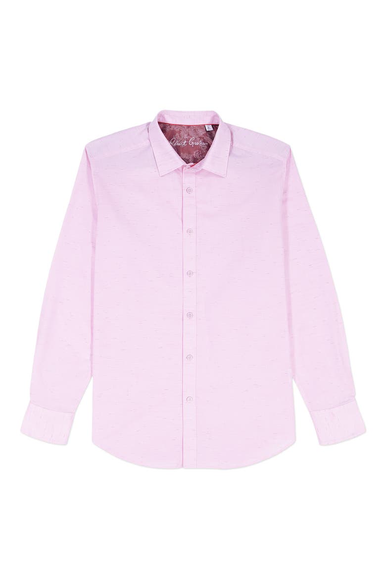 Avondale Cotton Button-Up Shirt, Alternate, color, LIGHT PINK
