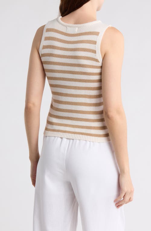 BLU PEPPER BLU PEPPER STRIPE KNIT SLEEVELESS TOP