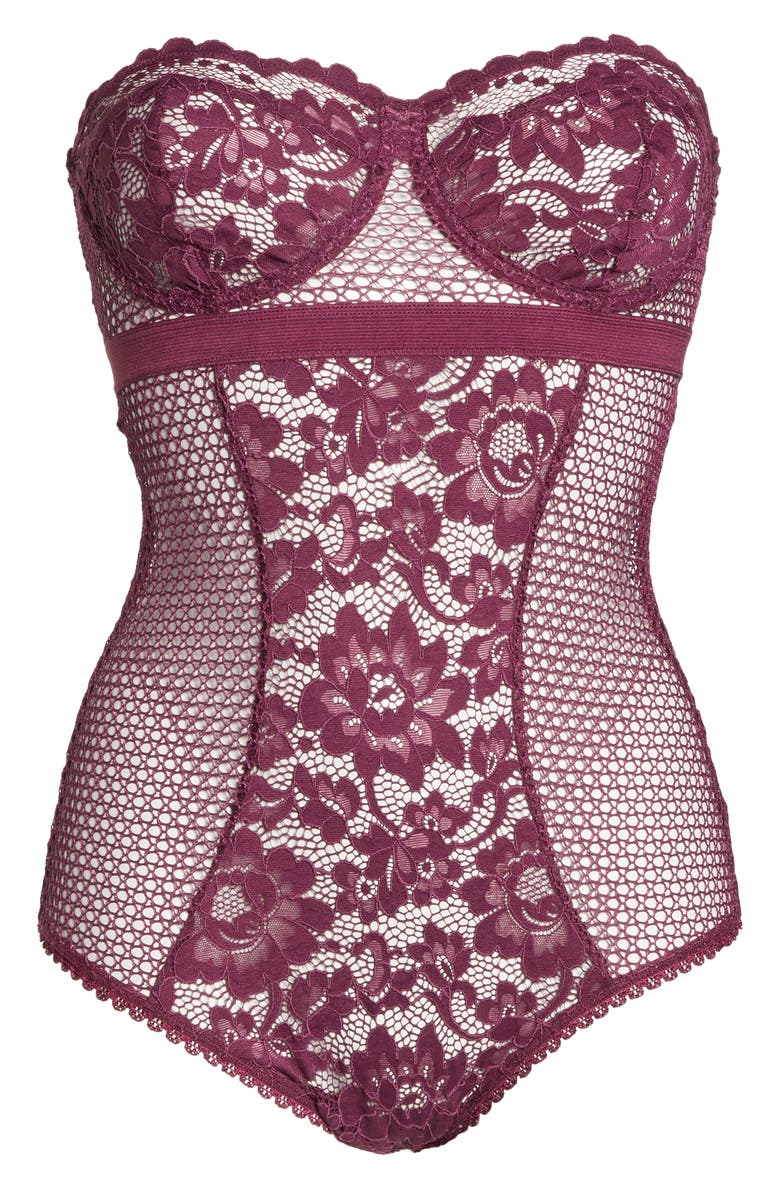 ELSE Petunia Strapless Underwire Corsette Bodysuit, Alternate, color, 