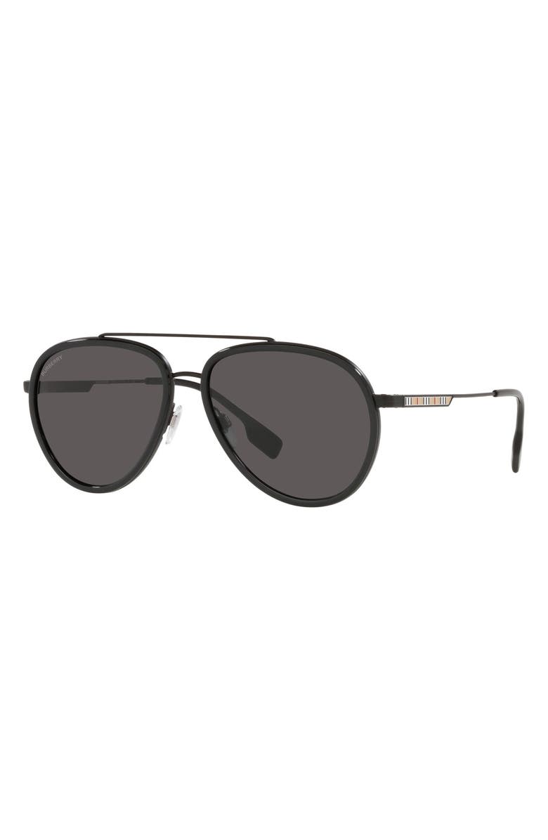 Burberry 59mm Aviator Sunglasses, Alternate, color, 