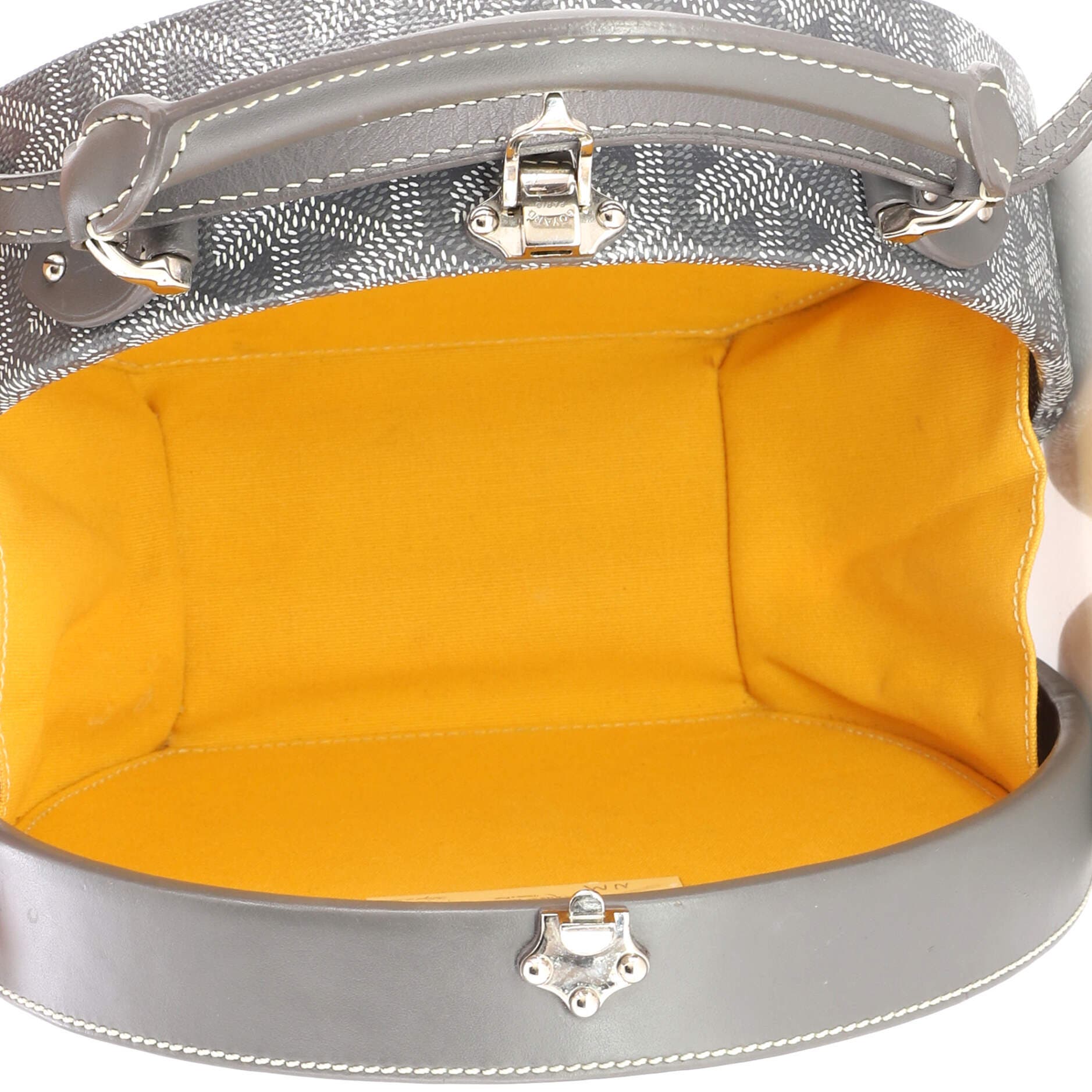 Alto Hatbox Bag Coated Canvas, Alternate, color, Grey