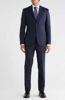Plaid Wool Blend Suit