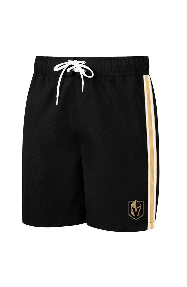 G-III SPORTS BY CARL BANKS Men's G-III Sports by Carl Banks Black Vegas Golden Knights Sand Beach Swim Shorts, Alternate, color, 