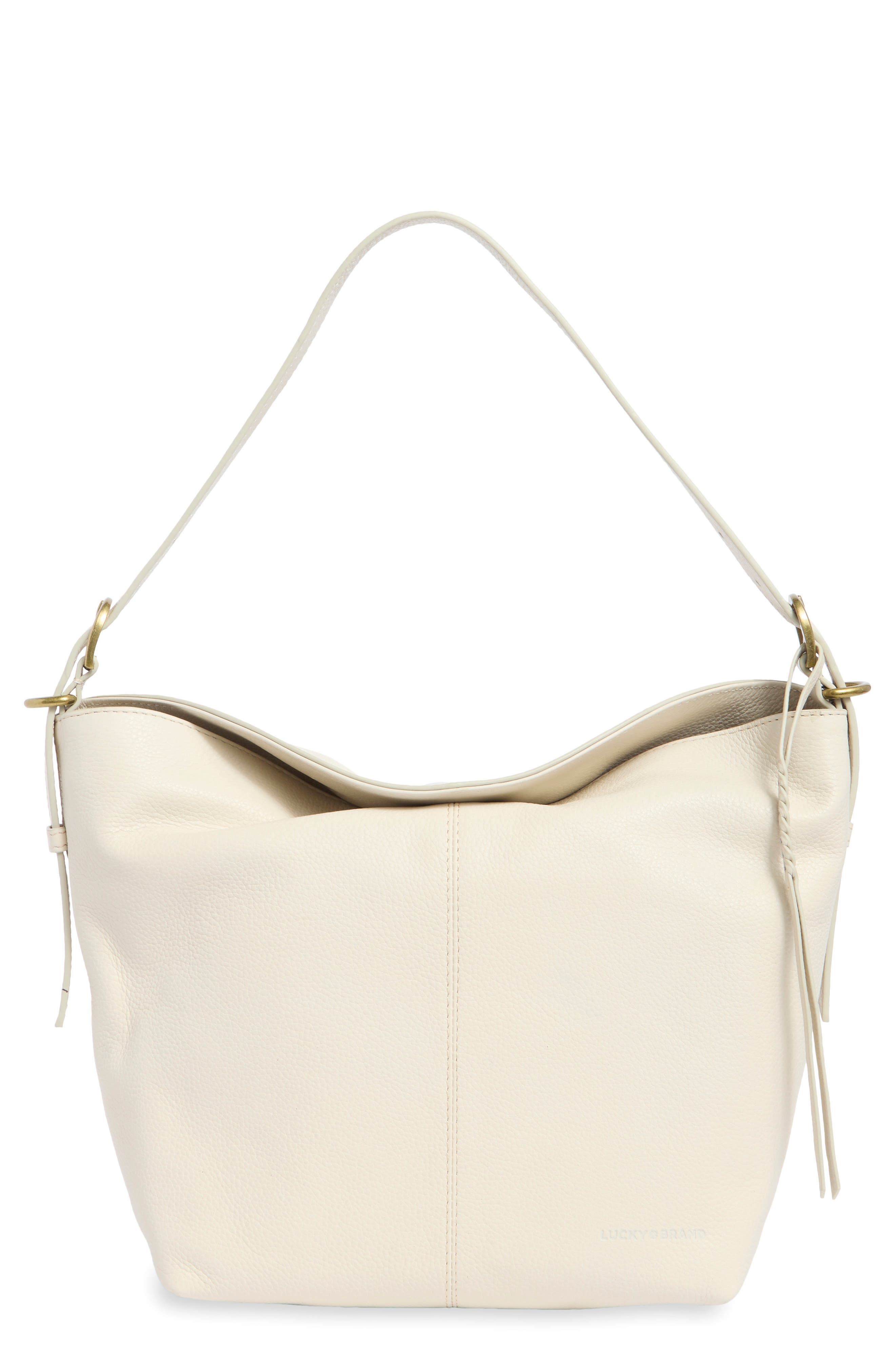 Amy Leather Hobo, Main, color, BONE PEBBLE VINTAGE LE