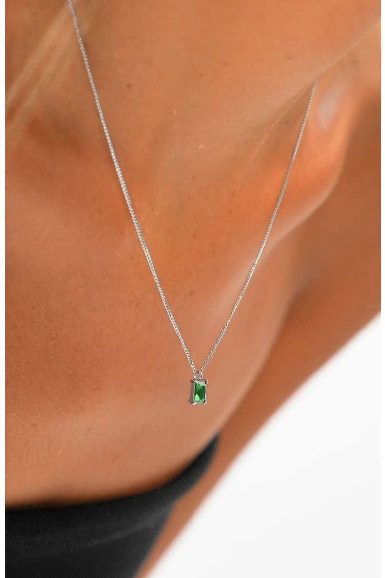 Emerald Necklace, Alternate, color, Silver