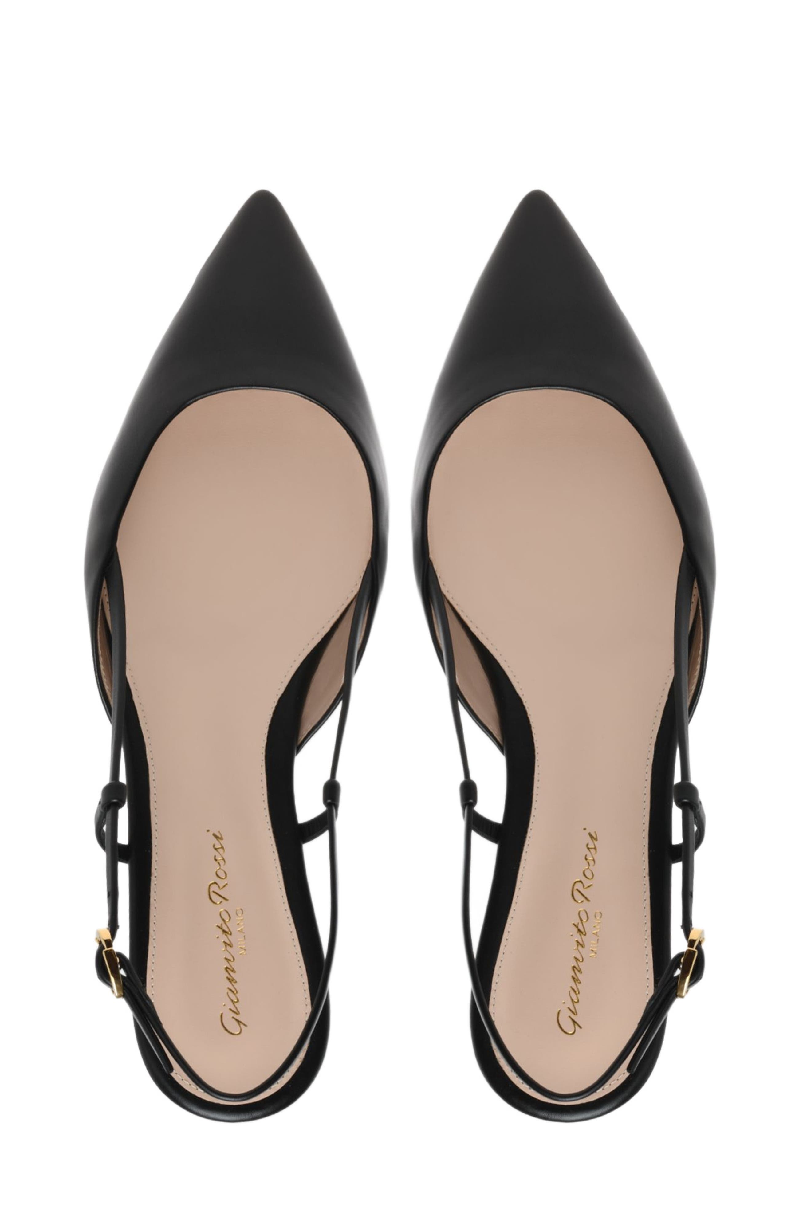 Gianvito Rossi Ascent 05 Slingback, Alternate, color, Black