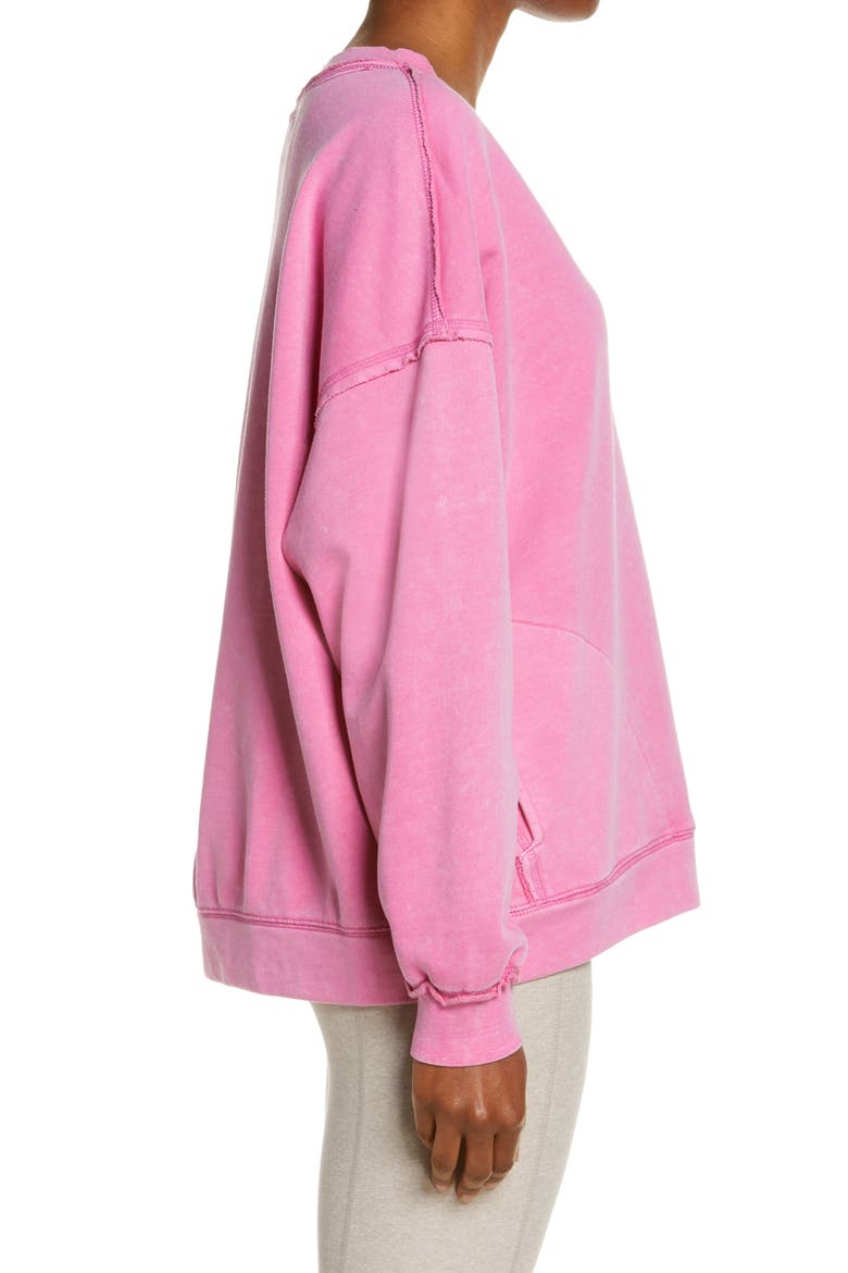 Free People FP Movement Metti Crewneck Sweatshirt, Alternate, color, VIVACIOUS VIOLET