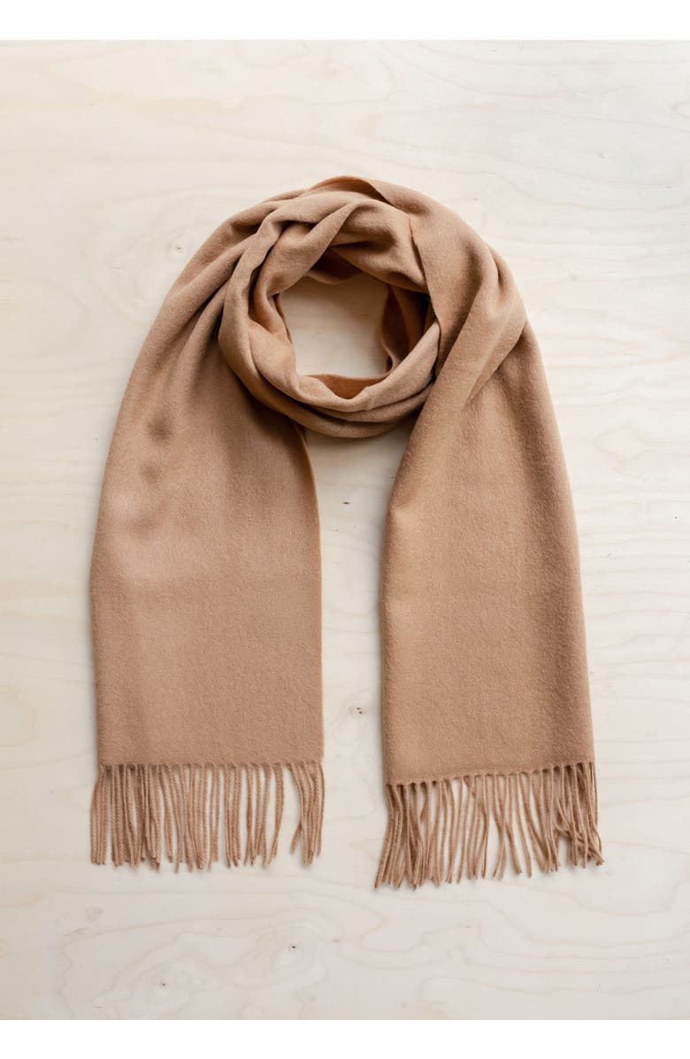 TBCo Lambswool Block Color Scarf, Alternate, color, Camel