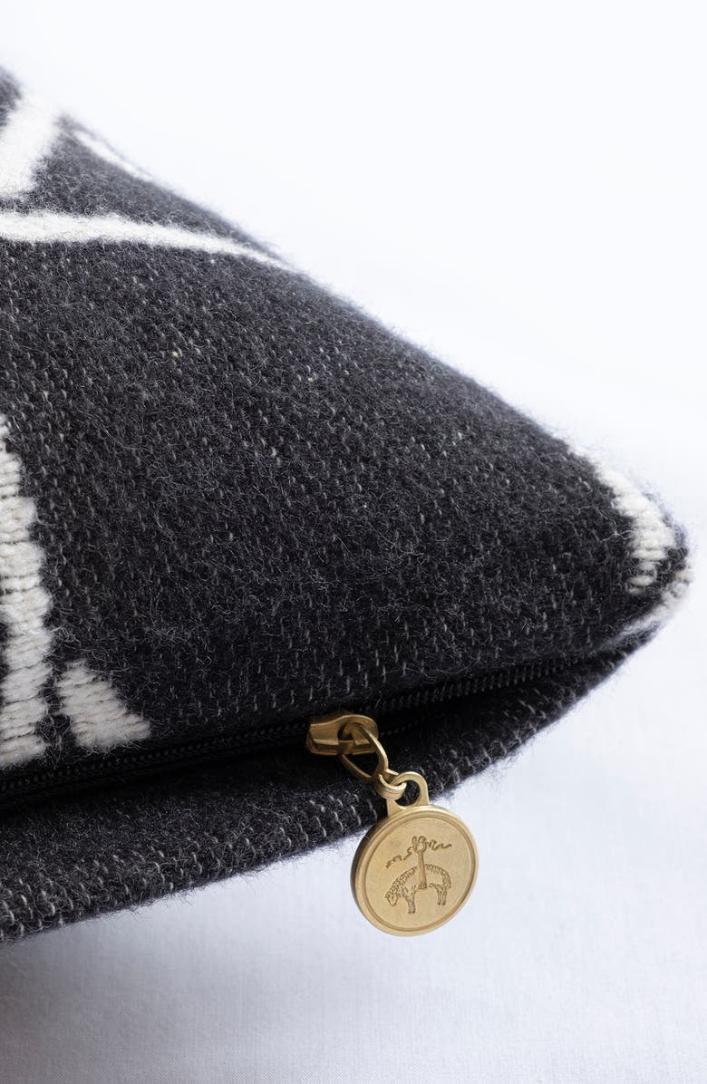 Brooks Brothers Lattice Work Decorative Throw Pillow, Alternate, color, Black