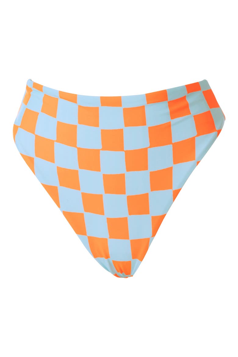 Breeze Beat Sully Reversible High Waist Bikini Bottoms, Alternate, color, OPEN BLUE