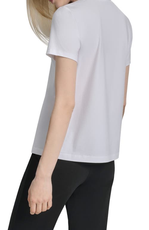 Dkny Skyscraper Graphic T-shirt In White