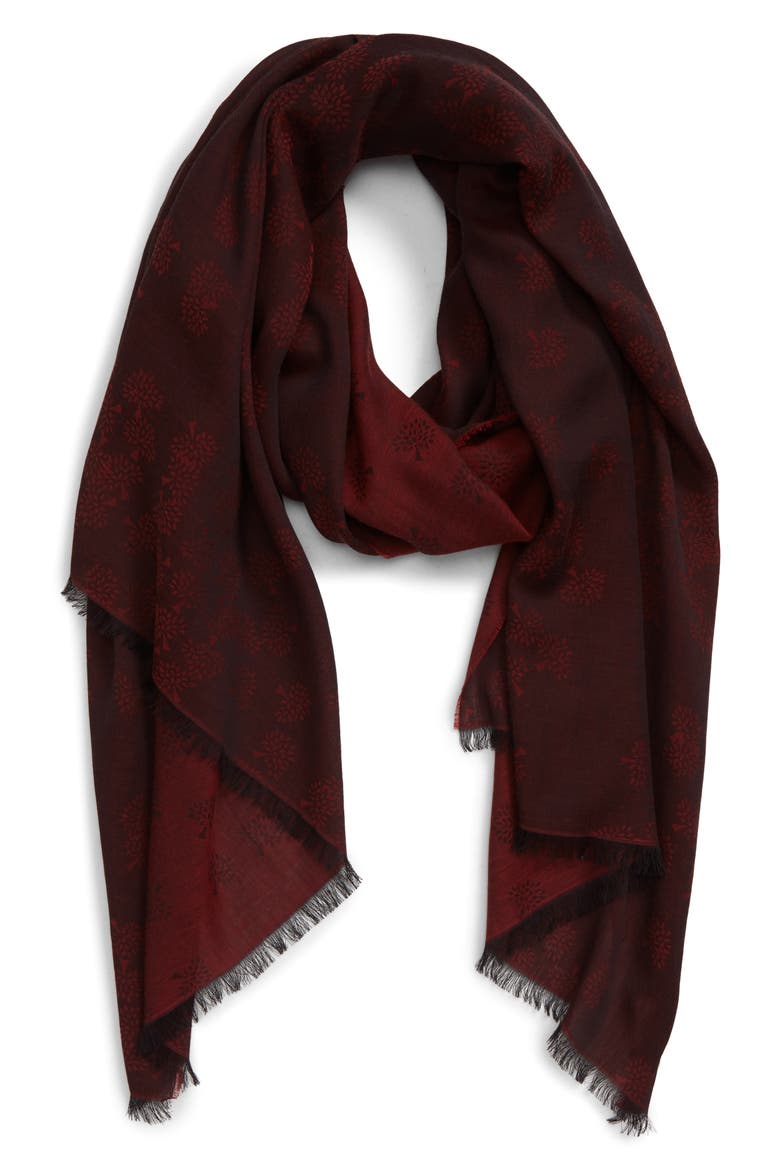 Tamara Cotton Scarf, Alternate, color, CRIMSON
