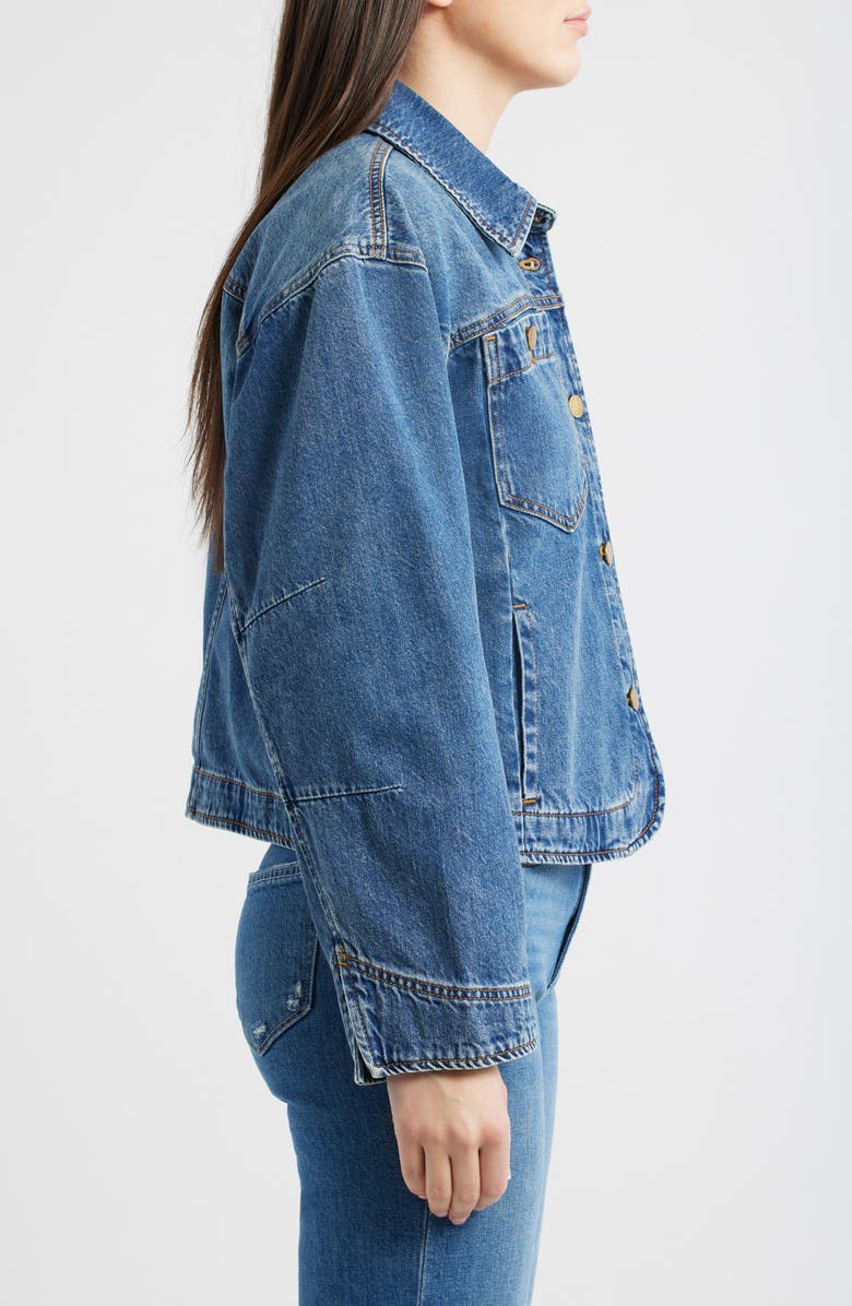 Wit & Wisdom Denim Jacket, Alternate, color, Mid Blue Artisanal