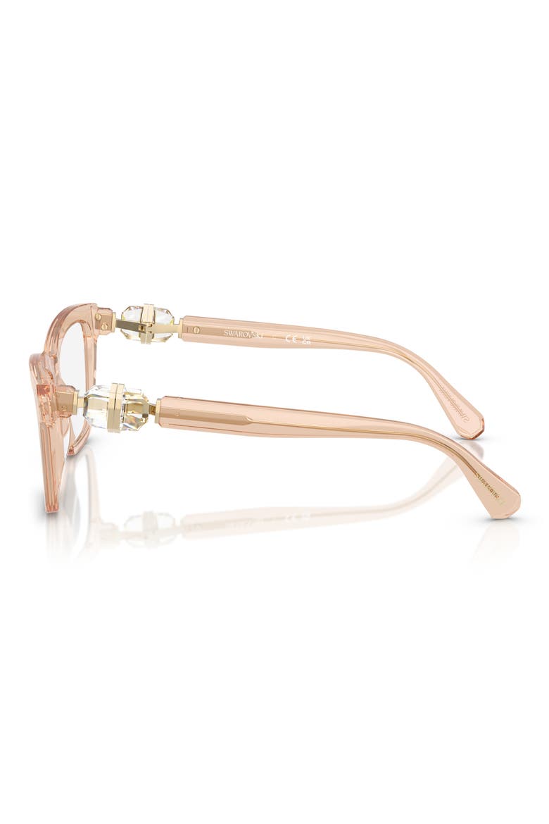 55mm Square Optical Glasses, Alternate, color, BEIGE