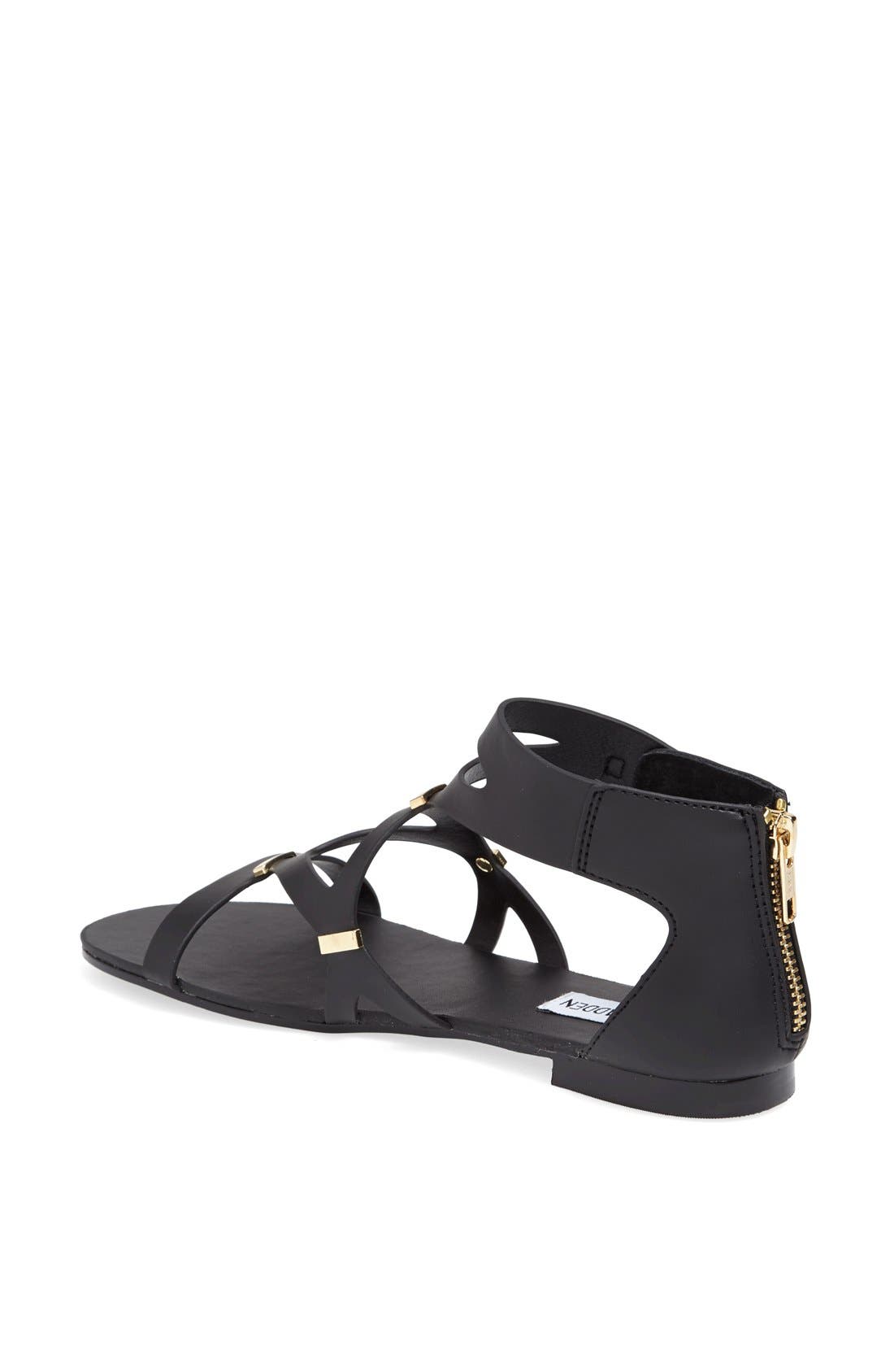 'Comma' Sandal, Alternate, color, BLACK