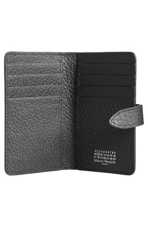 Maison Margiela Calfskin Leather Snap Wallet In Animal Print