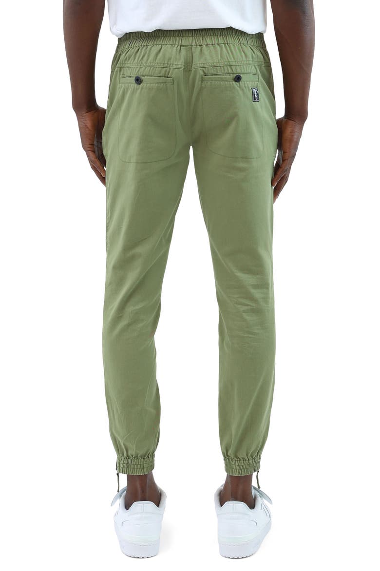 Bear Cub Cotton Joggers, Alternate, color, ARMY GREEN