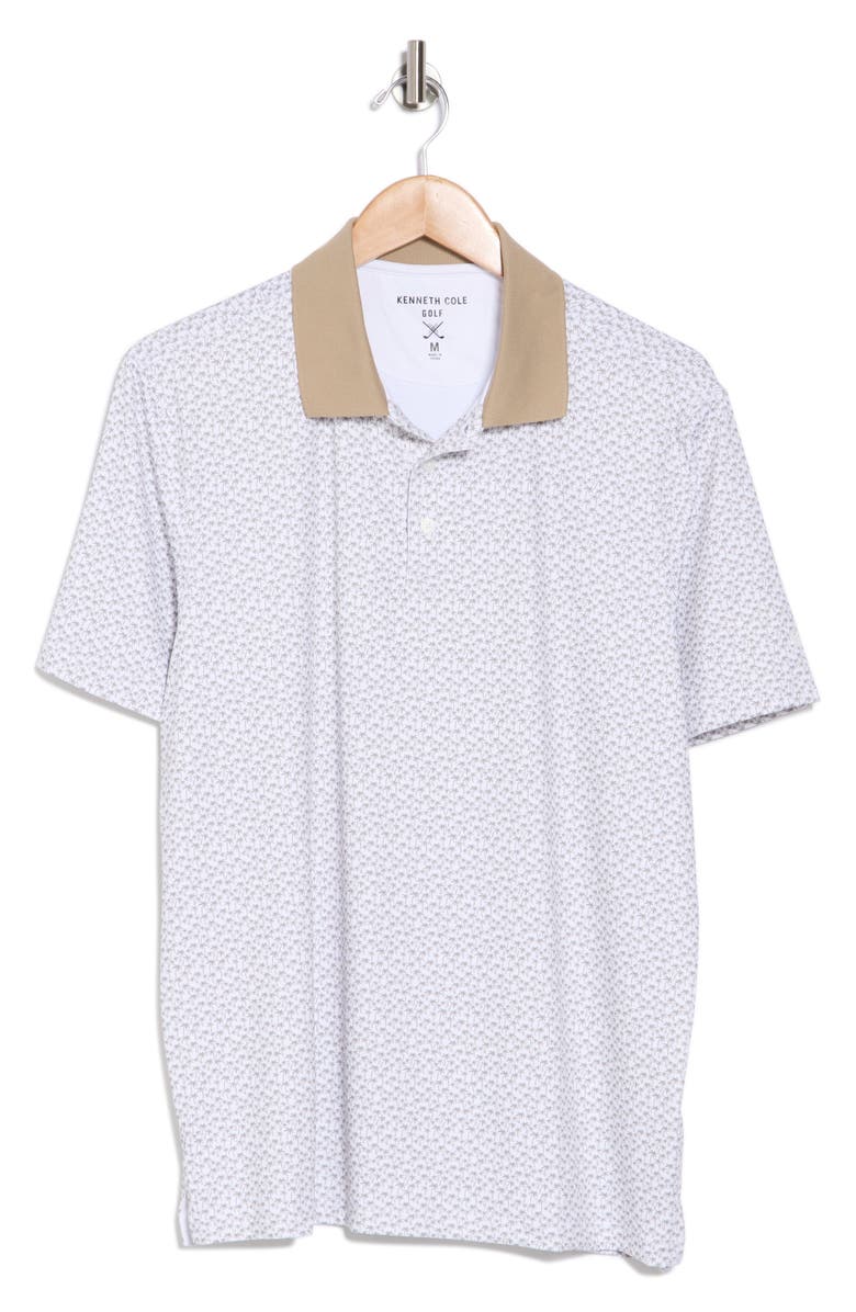 Kenneth Cole Palm Print Golf Polo, Alternate, color,