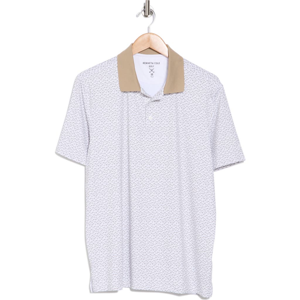 Kenneth Cole Palm Print Golf Polo