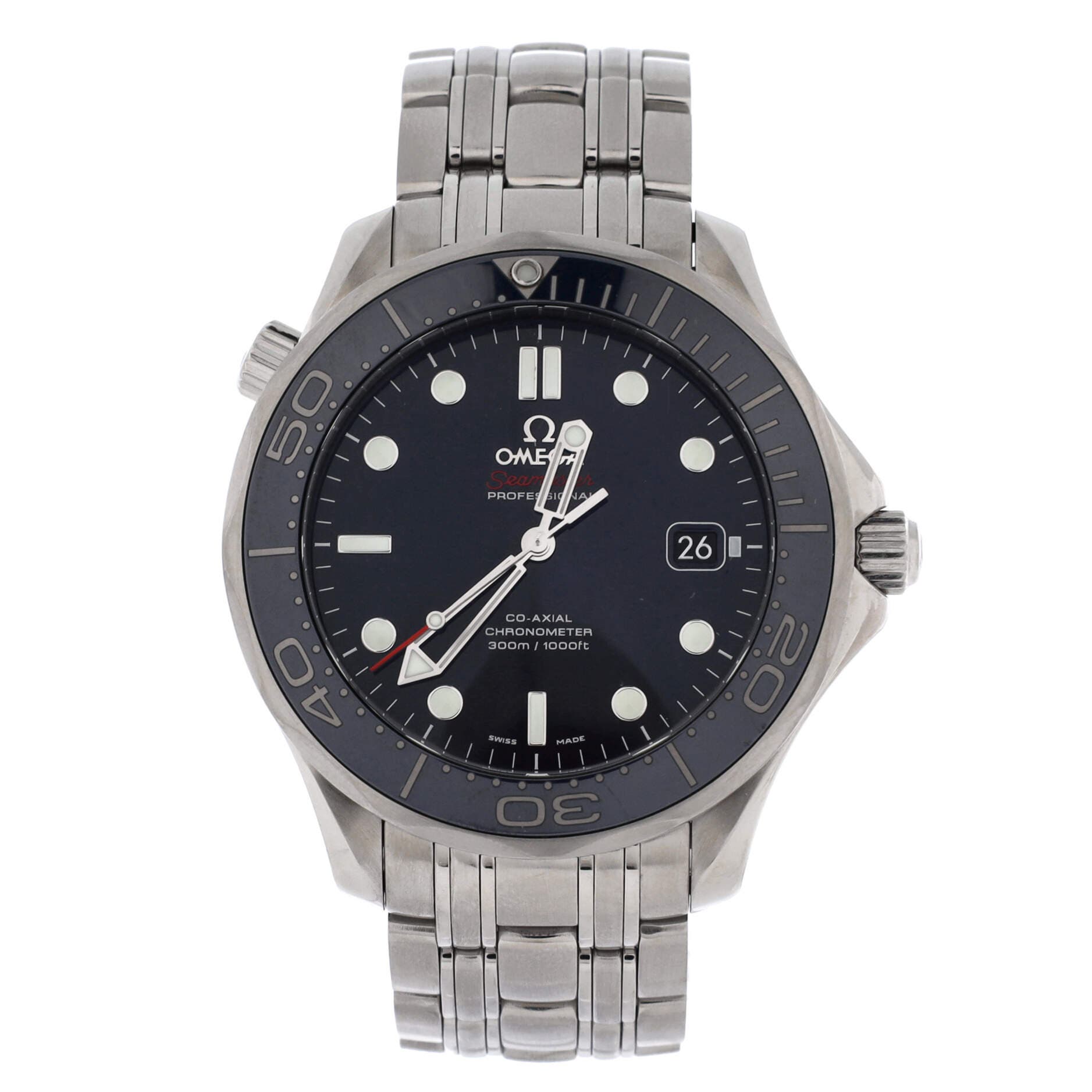 Seamaster Professional Diver 300M Co-Axial Chronometer Automatic Watch Stainless Steel 41, Main, color, Metallic Silver