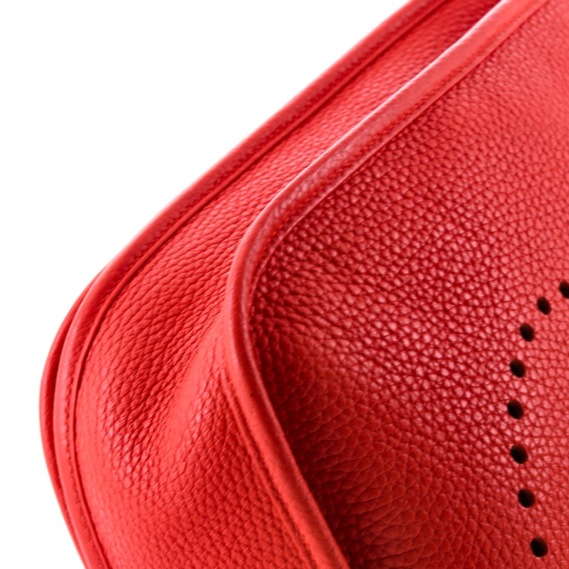 Pre-Owned Hermes Evelyne Bag Gen III Clemence PM, Alternate, color, Rouge Tomate