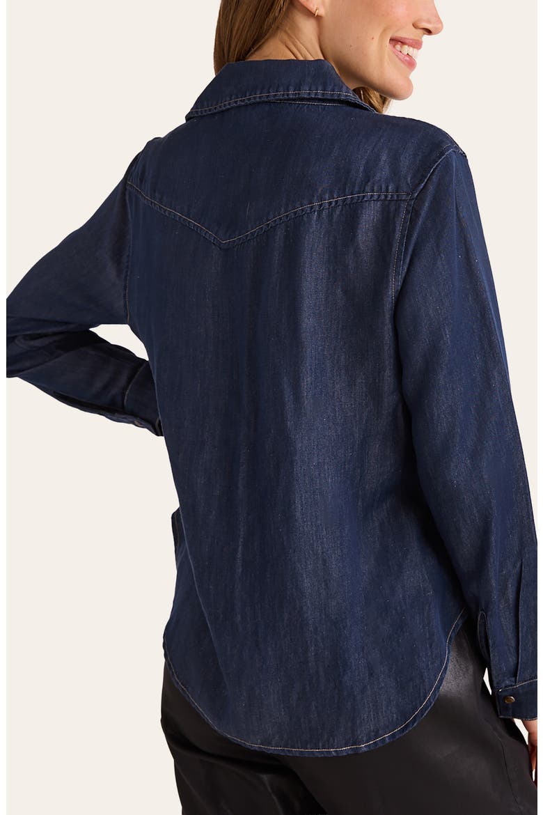 Western Shirt, Alternate, color, DARK DENIM