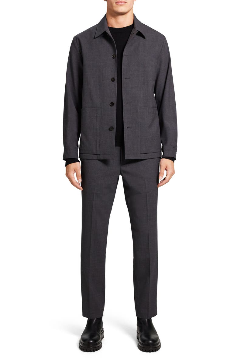 Theory Selk Wool Blend Chore Jacket, Alternate, color, Pestle Melange - 07N