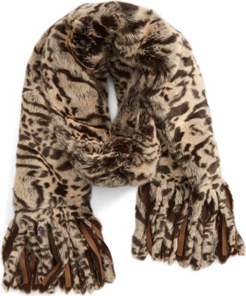 CHARLOTTE SIMONE ファー マフラー Charlotte Simone Pamela Fringe Faux Fur Scarf | Nordstrom