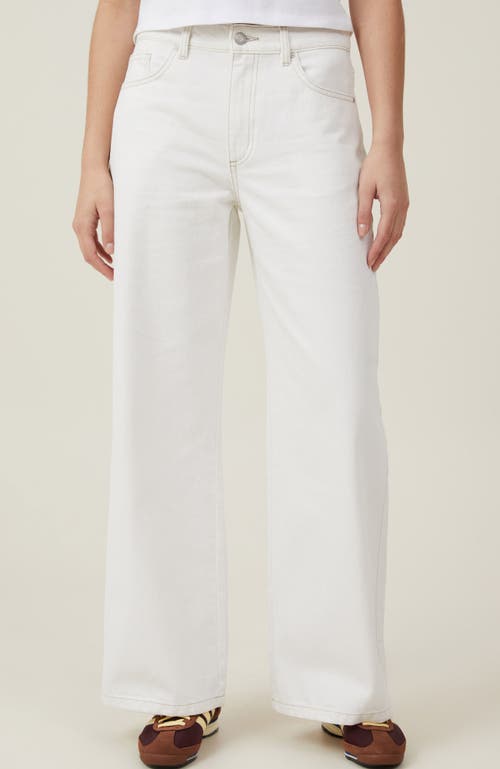 Shop Cotton On Relaxed Wide Jean In Vintage White