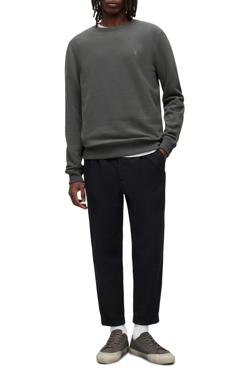 AllSaints Raven Cotton Sweatshirt, Alternate, color, 
