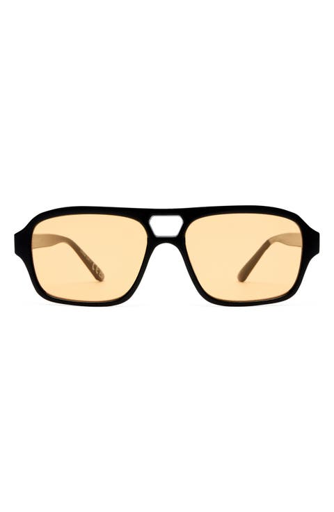 Gender Inclusive Valeon 56mm Square Aviator Sunglasses
