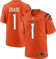Nike Men's Nike Ja'Marr Chase Orange Cincinnati Bengals Alternate Game Jersey
