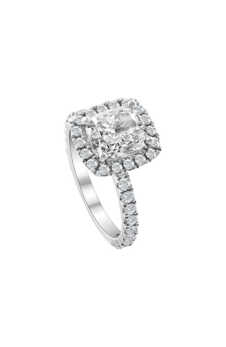 Bliss Diamond Certified 2 1/2Ct Cushion Halo Diamond Engagement Ring 14k Gold Lab Grown, Alternate, color, 