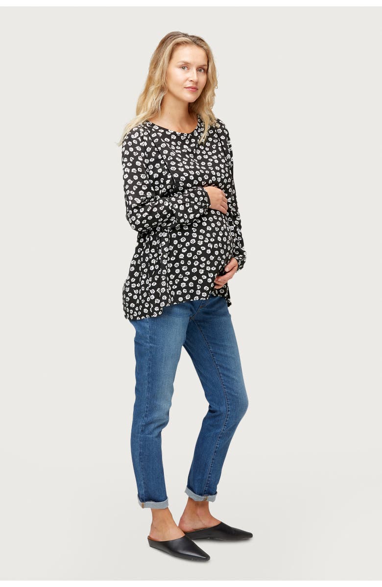 Nom Maternity Stella Maternity Top, Alternate, color, Ditsy Print