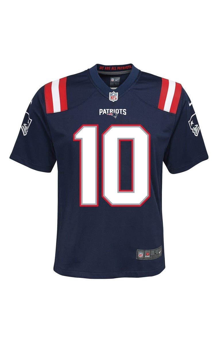 Nike Youth Nike Mac Jones Navy New England Patriots Game Jersey, Alternate, color,