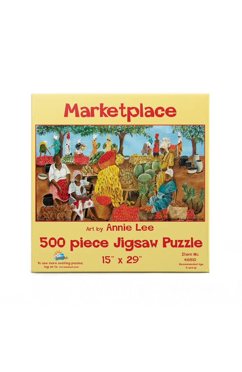 Sunsout Marketplace 500 piece Jigsaw Puzzle for Adults, Alternate, color, Multicolor