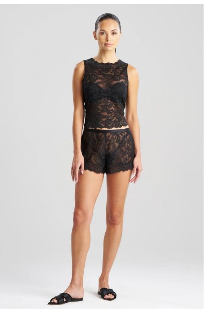 Natori PEONY Shell Tank, Main, color, Black