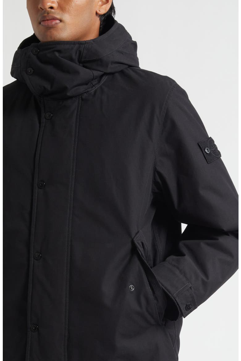 Ghost Cotton Hooded Field Jacket, Alternate, color, V0029 BLACK