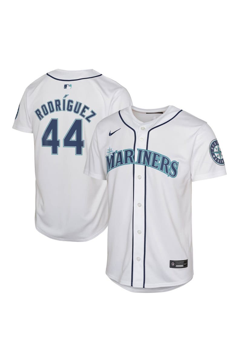 Nike Youth Nike Julio Rodríguez White Seattle Mariners Home Limited Player Jersey, Main, color, 
