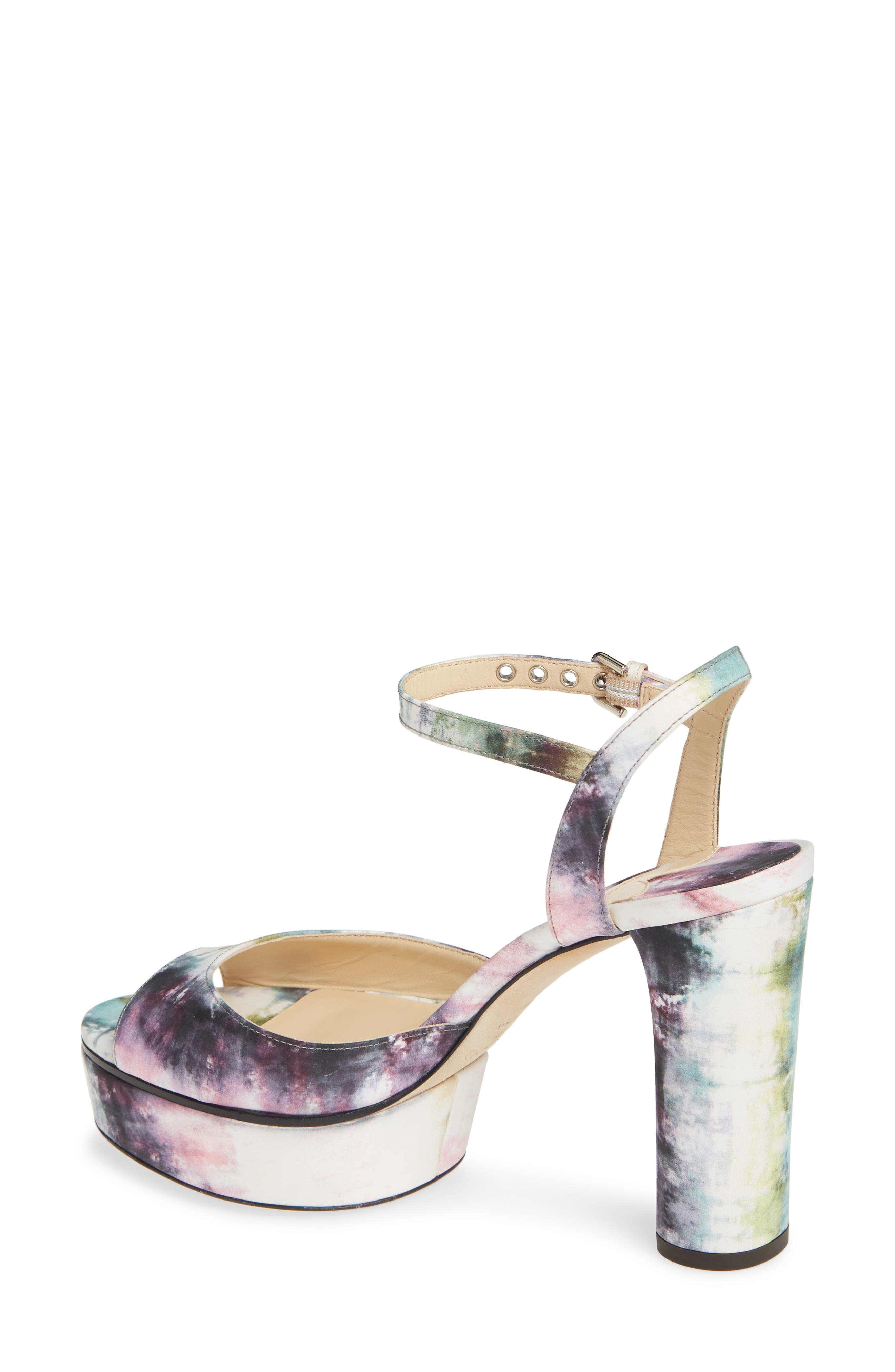 Jimmy Choo Peachy Tie Dye Platform Sandal, Alternate, color, 